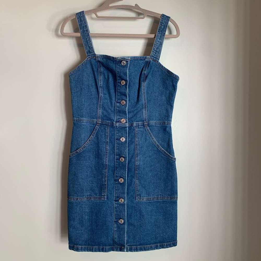 A-Line Denim Mini Dress from Abercrombie